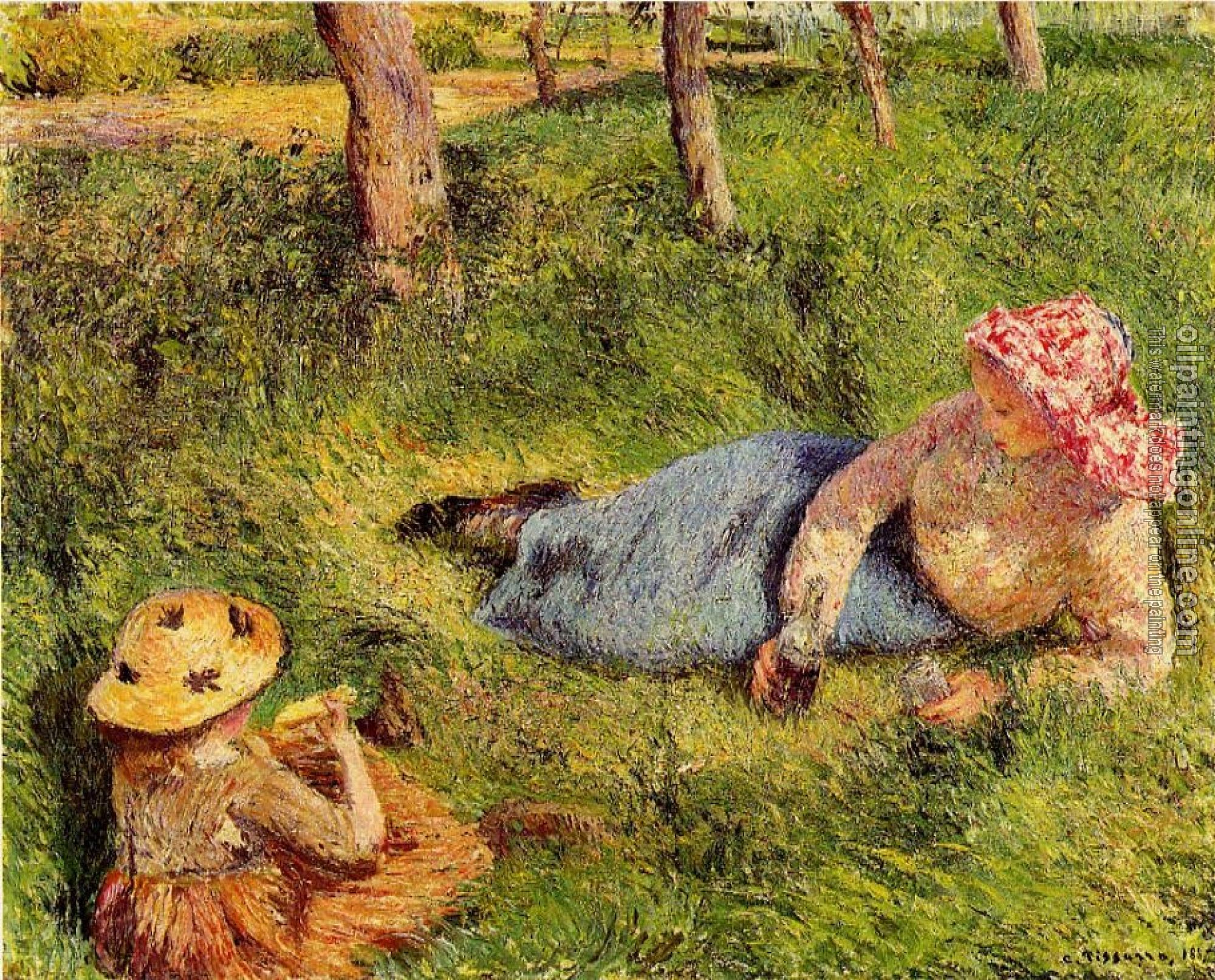 Pissarro, Camille - The Snack, Child and Young Peasant at Rest